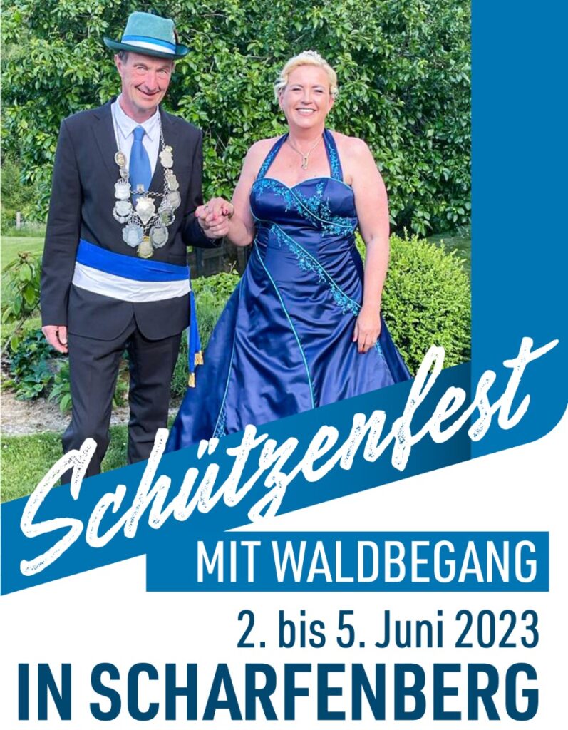 Plakat Schützenfest in Scharfenberg 2023